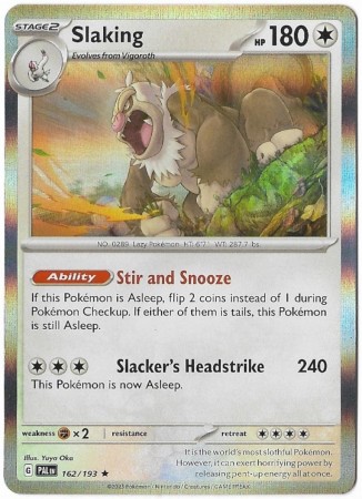 Slaking #162 Pokemon Paldea Evolved