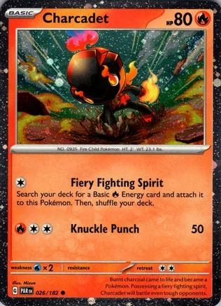 Charcadet [Cosmos Holo] #26 Pokemon Paradox Rift