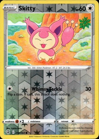 Skitty [Reverse Holo] #210 Pokemon Fusion Strike