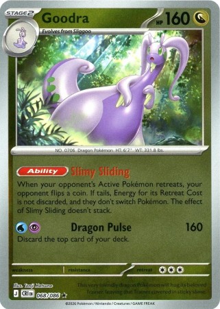 Goodra [Reverse Holo] #68 Pokemon Chaos Rising