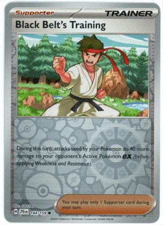 Black Belt's Training [Reverse Holo] #144 Pokemon Journey Together