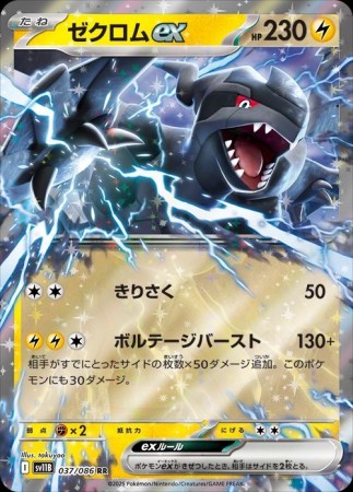 Zekrom ex #37 Pokemon Japanese Black Bolt
