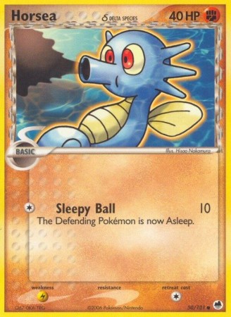 Horsea #50 Pokemon Dragon Frontiers