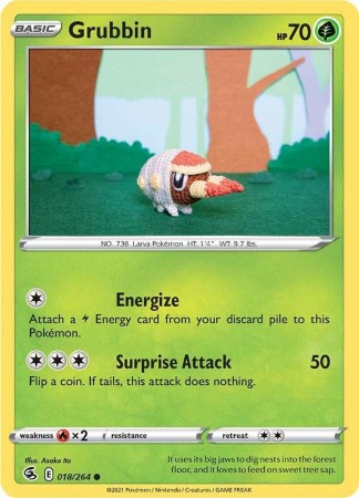 Grubbin #18 Pokemon Fusion Strike
