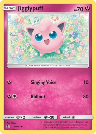 Jigglypuff #41 Pokemon Hidden Fates