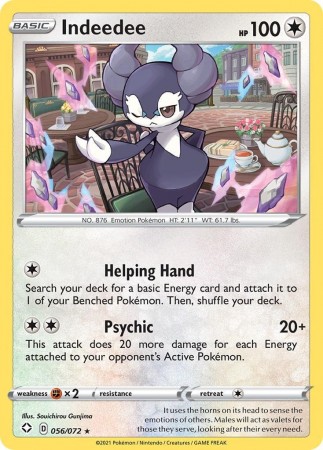 Indeedee #56 Pokemon Shining Fates