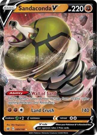 Sandaconda V #89 Pokemon Chilling Reign
