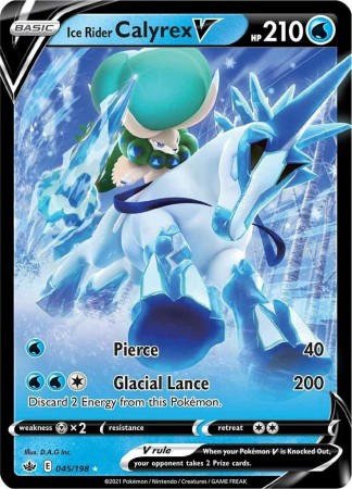 Ice Rider Calyrex V #45 Pokemon Chilling Reign