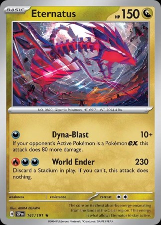 Eternatus #141 Pokemon Surging Sparks 