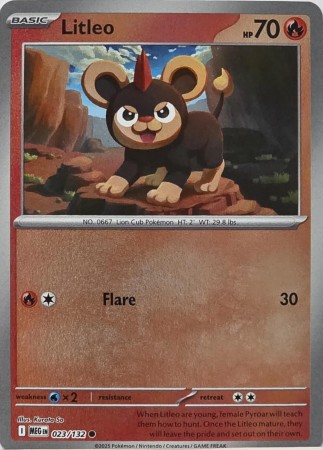 Litleo [Reverse Holo] #23 Pokemon Mega Evolution