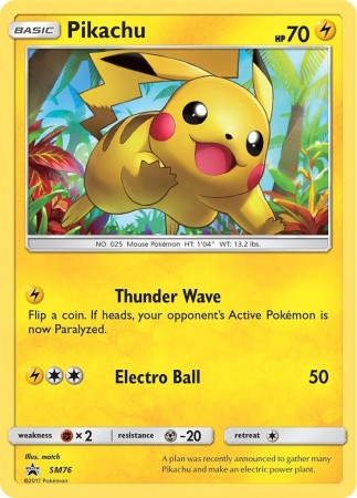 Pikachu #SM76 Pokemon Promo