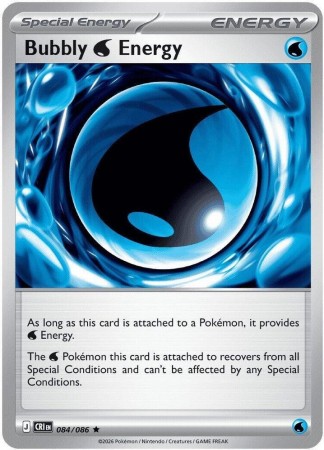 Bubbly W Energy [Reverse Holo] #84 Pokemon Chaos Rising