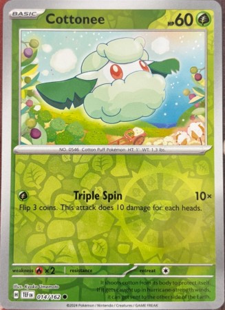 Cottonee [Reverse Holo] #14 Pokemon Temporal Forces