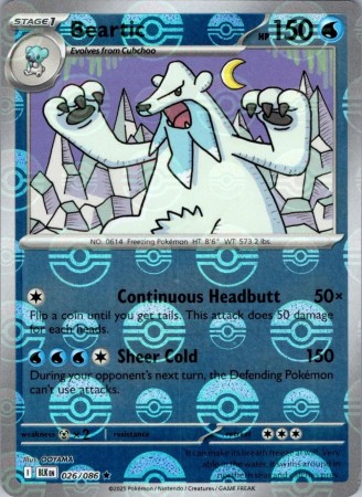 Beartic [Poke Ball] #26 Pokemon Black Bolt