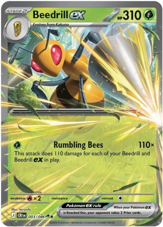 Beedrill ex #3 Pokemon Chaos Rising