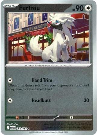 Furfrou [Reverse Holo] #67 Pokemon Perfect Order