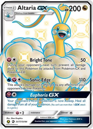Altaria GX #SV77 Pokemon Hidden Fates