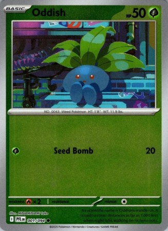 Oddish [Reverse Holo] #1 Pokemon Phantasmal Flames