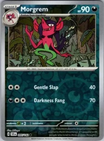 Morgrem [Reverse Holo] #95 Pokemon Stellar Crown 