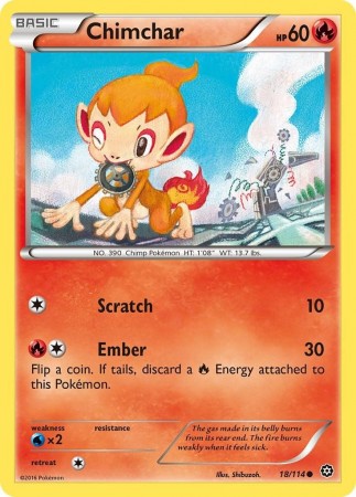 Chimchar #18 Pokemon Steam Siege