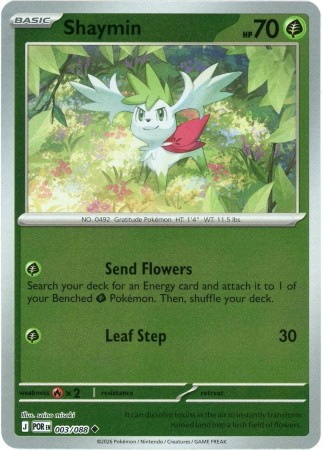 Shaymin [Reverse Holo] #3 Pokemon Perfect Order