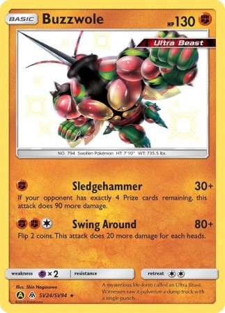 Buzzwole #SV24 Pokemon Hidden Fates