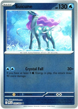 Suicune [Reverse Holo] #26 Pokemon Phantasmal Flames