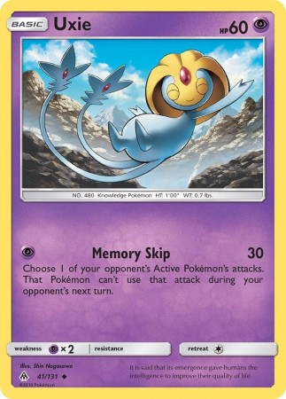 Uxie #41 Pokemon Forbidden Light 