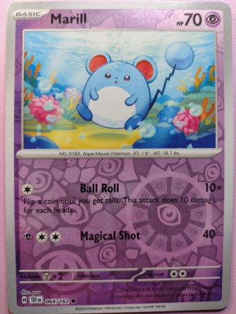 Marill [Reverse Holo] #64 Pokemon Temporal Forces