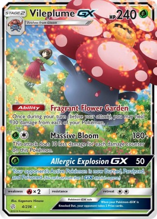 Vileplume GX #4 Pokemon Cosmic Eclipse
