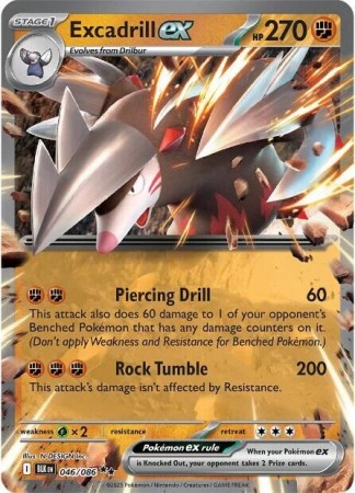 Excadrill ex #46 Pokemon Black Bolt
