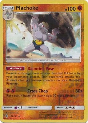 Machoke [Reverse Holo] #64 Pokemon Guardians Rising