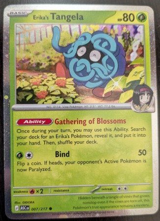 Erika's Tangela [Cosmos Holo] #7 Pokemon Ascended Heroes