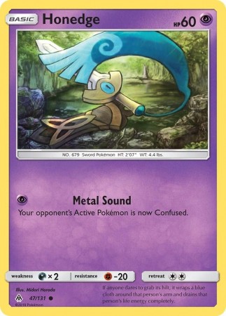 Honedge #47 Pokemon Forbidden Light