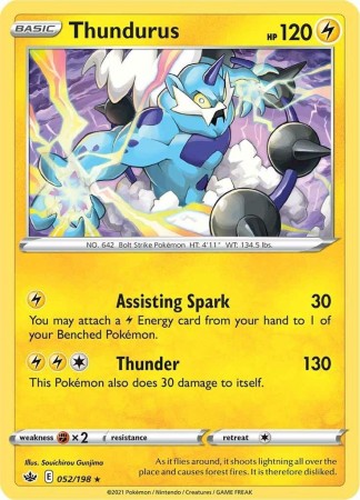 Thundurus #52 Pokemon Chilling Reign