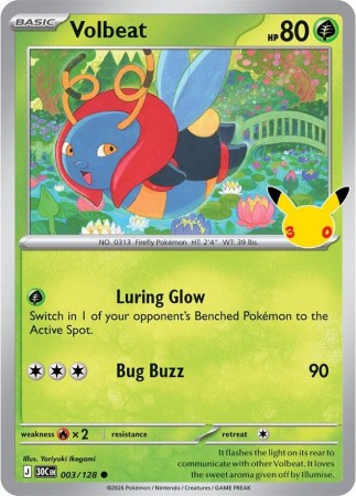 Volbeat #3 Pokemon 30th Celebration