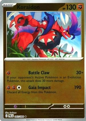 Koraidon [Reverse Holo] #47 Pokemon Pitch Black