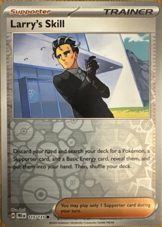 Larry's Skill [Reverse] #115 Pokemon Prismatic Evolutions