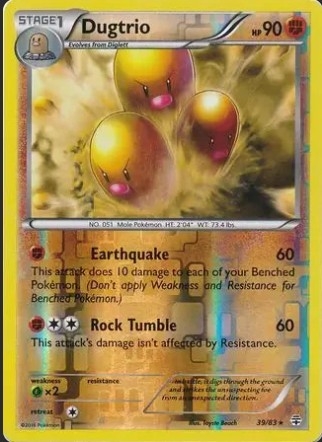Dugtrio [Reverse Holo] #39 Pokemon Generations