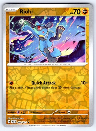 Riolu [Reverse] #50 Pokemon Prismatic Evolutions