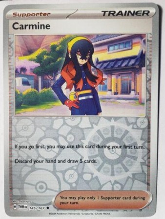 Carmine [Reverse Holo] #145 Pokemon Twilight Masquerade