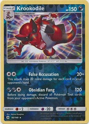Krookodile [Reverse Holo] #85 Pokemon Sun & Moon