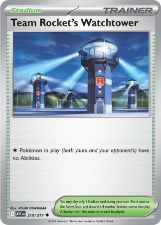 Team Rocket's Watchtower #210 Pokemon Ascended Heroes