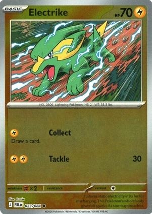 Electrike [Reverse Holo] #23 Pokemon Pitch Black
