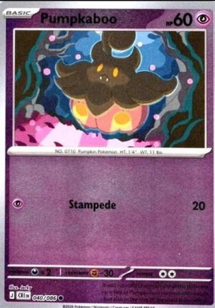 Pumpkaboo [Reverse Holo] #40 Pokemon Chaos Rising