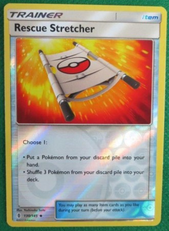 Rescue Stretcher [Reverse Holo] #130 Pokemon Guardians Rising