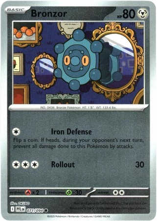 Bronzor [Reverse Holo] #71 Pokemon Phantasmal Flames