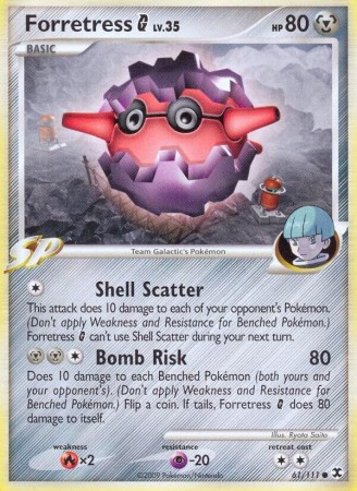 Forretress G #61 Pokemon Rising Rivals