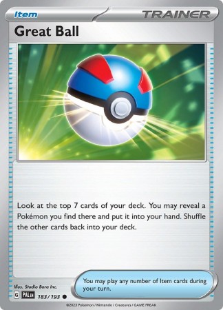Great Ball #183 Pokemon Paldea Evolved 
