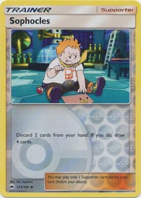 Sophocles [Reverse Holo] #123 Pokemon Burning Shadows 